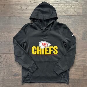 Nike NFL Kansas City Chiefs Black Hoodie w/Logo Youth Large (14/16)